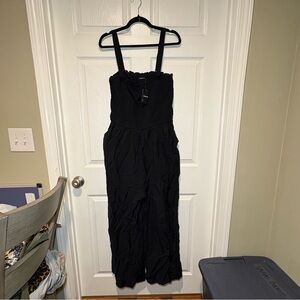 TORRID | Wide leg Black jumpsuit with removable and adjustable straps - 2X
